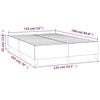 vidaXL Boxspring-sengeramme svart 135x190 cm Double stoff