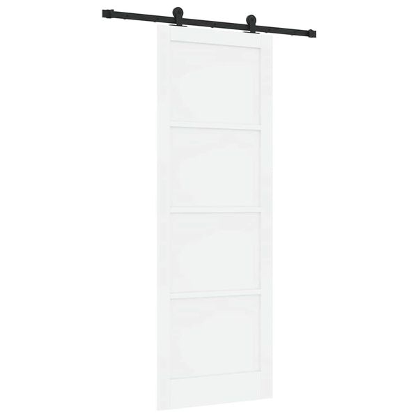 vidaXL Skyved&oslash;r ORKDAL Hvit 83 x 232 cm Massiv furu