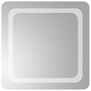 vidaXL Baderomsspeil med LED 50x50 cm