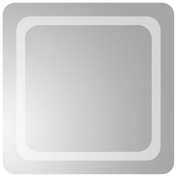 vidaXL Baderomsspeil med LED 50x50 cm