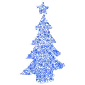 vidaXL Juletre 100 LED-lys Bl&aring; 120 cm Akryl