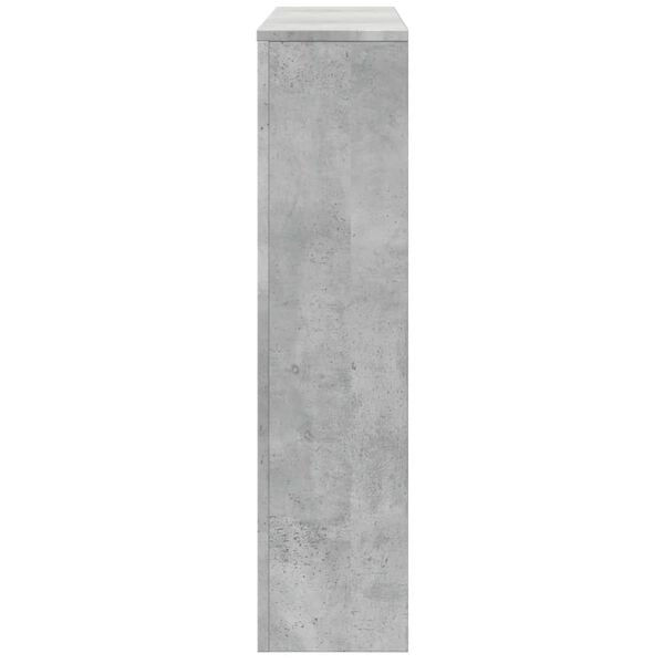 vidaXL Radiatordeksel betonggr&aring; 149x20x82 cm konstruert tre