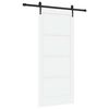 vidaXL Skyved&oslash;r ORKDAL 86 x 198,5 cm Konstruert tre Hvit og svart