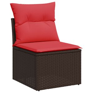 vidaXL | Hagem&oslash;belsofa | med pute Brun 55 x 62 x 69 cm Poly rattan