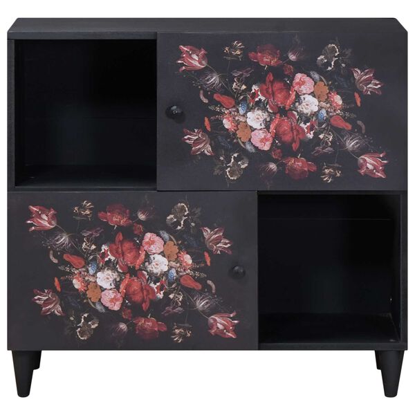 vidaXL Oppbevaringsskap Flerfarget 80 x 33,5 x 75 cm Massiv mango tre