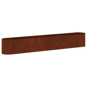 vidaXL Hevet Hagebed Cortenst&aring;l 280 x 40 x 40 cm