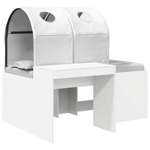 vidaXL Seng med tunnel 4 pcs Artisian Eik og Hvit Konstruert tre