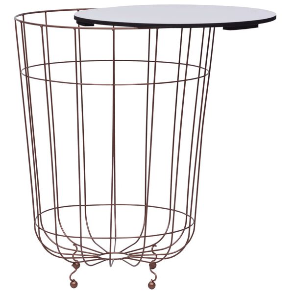 vidaXL Salongbord gull Ø 40 cm