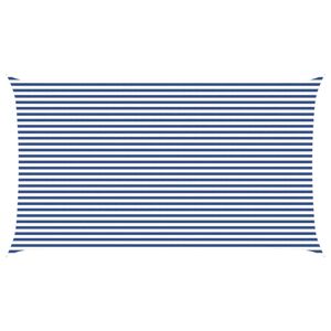 vidaXL Solskygge seil Bl&aring; og hvit 7 x 4 m 100% polyester Oxford