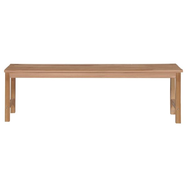 vidaXL Hagebenk med antrasitt pute 150 cm heltre teak