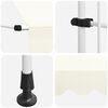 vidaXL Manuell uttrekkbar markise 150 cm kremhvit