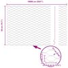 vidaXL Gjerdep&aring;le Gr&aring; 100 x 0,5 m (36 mm netting) St&aring;l og PVC