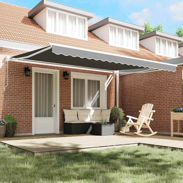 vidaXL Markise Hvit 4 &times;3 m Metall