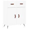 vidaXL Highboard hvit 69,5x34x180 cm konstruert tre