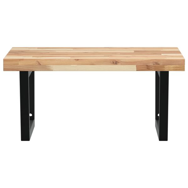 vidaXL Servanthylle veggmontert st&aring;l og heltre akasie