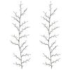 vidaXL LED pilranke juledekorasjon 2 stk. Svart 180 cm St&aring;l