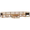 vidaXL Utend&oslash;rs sofa-sett 7 pcs Naturlig Solid akasietre