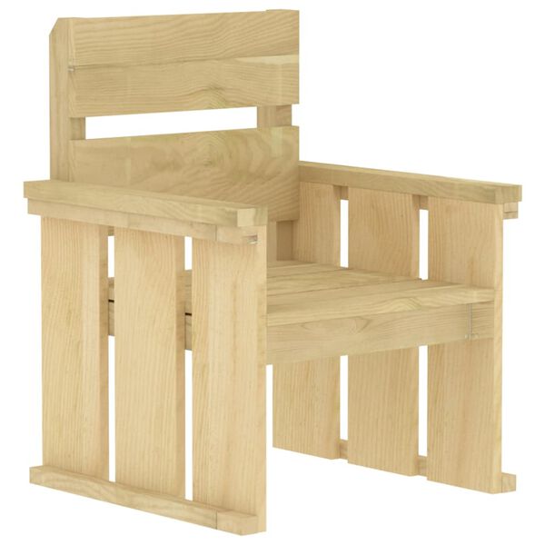 vidaXL Utend&oslash;rs spisestue 4 deler impregnert furu