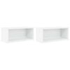vidaXL CD-oppbevaringsstativ 2 stk. Hvit 40 x 17 x 17 cm