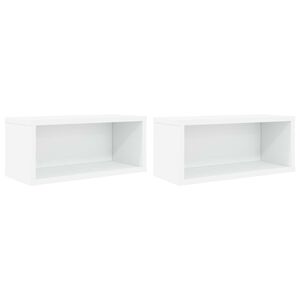 vidaXL CD-oppbevaringsstativ 2 stk. Hvit 40 x 17 x 17 cm