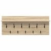 vidaXL Vegghengt kleshenger Sonoma eik 100 x 40 x 12 cm Konstruert tre