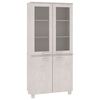 vidaXL Highboard HAMAR heltre furu hvit