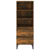 vidaXL Highboard røkt eik 40x36x110 cm konstruert tre