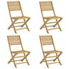 vidaXL Sammenleggbare hagestoler 4 stk 48,5x61,5x87 cm heltre akasie