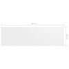 vidaXL Balkongskjerm hvit 120x400 cm oxfordstoff