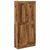 vidaXL Highboard gammelt tre 82,5x30,5x185 cm konstruert tre