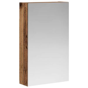 vidaXL Baderomsspeilskap Gammelt tre 30 x 10,5 x 50 cm Konstruert tre