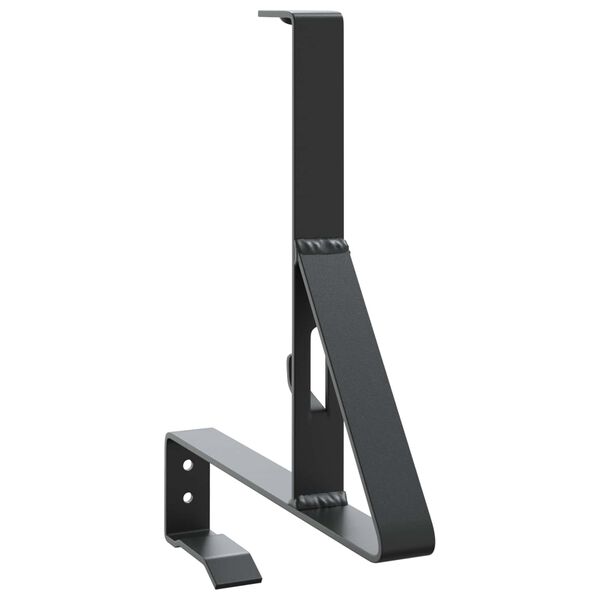 vidaXL Sn&oslash;beskyttelsesst&oslash;tte 12 pcs Svart 29,5 x 3 x 34,5 cm St&aring;l