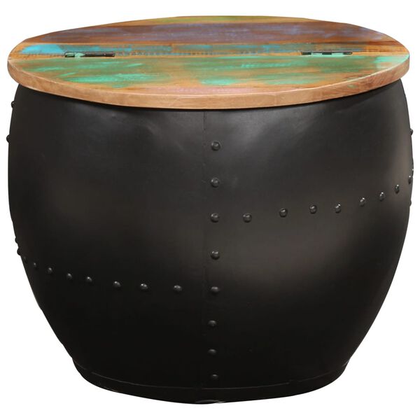 vidaXL Salongbord 53x43 cm gjenvunnet heltre