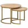 vidaXL Nestende Kaffebord 2 stk. Brun 50 x 50 x 40 cm