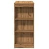 vidaXL Barbord med stativer artisan eik 95x47x103,5 cm konstruert tre