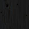 vidaXL Sengegavl svart 206x4x100 cm heltre furu