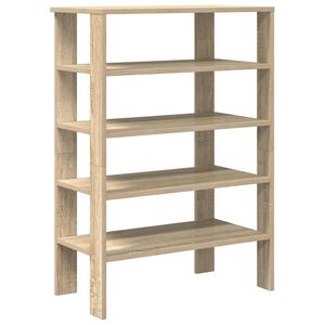 vidaXL Skohylle sonoma eik 61x32x87,5 cm konstruert tre