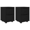 vidaXL Nattbord 2 stk. Svart 30,5 x 30 x 43 cm Konstruert tre