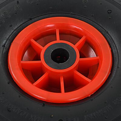 vidaXL Sekketralle hjul 2 stk gummi 3,00-4 (245x82)