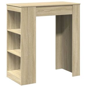 vidaXL Barbord med stativer sonoma eik 95x47x103,5 cm konstruert tre