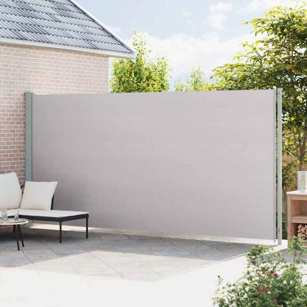 vidaXL Uttrekkbar sidemarkise 220x600 cm gr&aring;