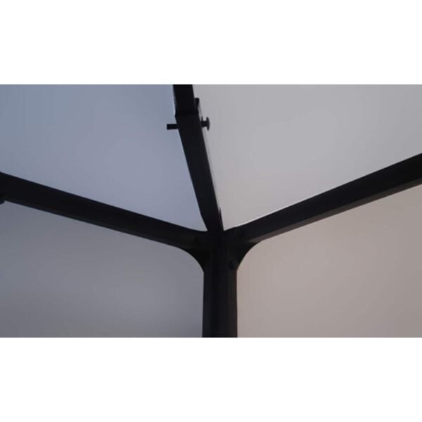 vidaXL Sengehimler Hvit 3 x 4 x 2.73 m stoff