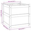 vidaXL Hageplantekasse voksbrun 60x60x60 cm heltre furu