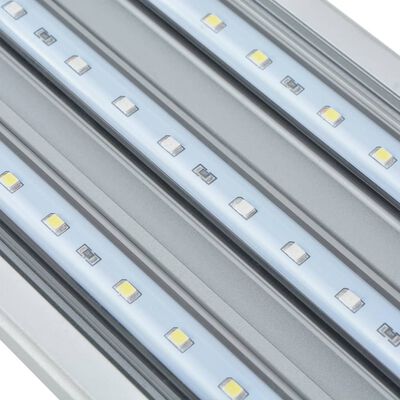 vidaXL Akvarielampe LED 50-60 cm aluminium IP67