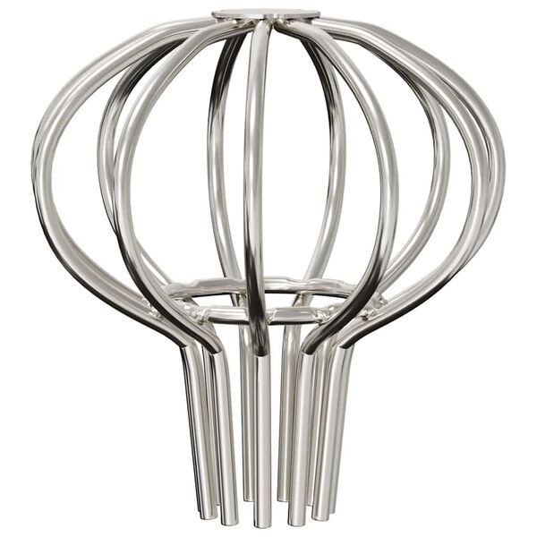 vidaXL Bladbeskyttelse til takrenner 2 pcs s&oslash;lv 50 mm Rustfritt St&aring;l