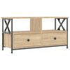 vidaXL TV-benk sonoma eik 90x33x45 cm konstruert tre og jern
