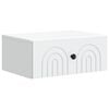 vidaXL Vegghengt Nattbord Hvit 49 x 34,5 x 20 cm Konstruert tre