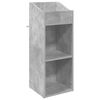 vidaXL Plateskap Betonggr&aring; 36 x 36 x 95,5 cm Konstruert tre