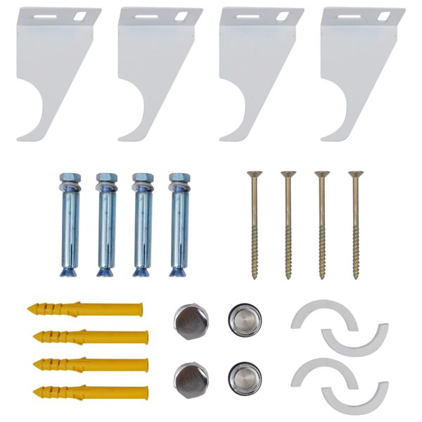 vidaXL Panelovn hvit 542 mm x 900 mm