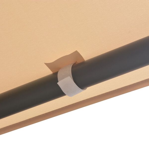 vidaXL Paviljongtelt 4x4 m st&aring;l beige